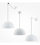 Maytoni Basic colors Lampa Wisząca Półkula 1xE27 40W Biały MOD168PL-01W Maytoni Basic colors Lampa Wisząca Półkula 1xE27 40W Biały MOD168PL-01W