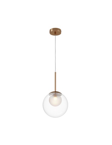Maytoni Basic form Lampa Wisząca Szklana 1xG9 20W Złoty MOD521PL-01G3