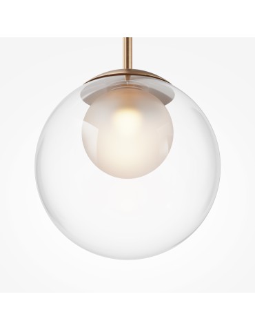 Maytoni Basic form Lampa Wisząca Szklana 1xG9 20W Złoty MOD521PL-01G3 - produkt 2