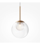 Lampy wiszące - Maytoni Basic form Lampa Wisząca Szklana 1xG9 20W Złoty MOD521PL-01G3 - product 3