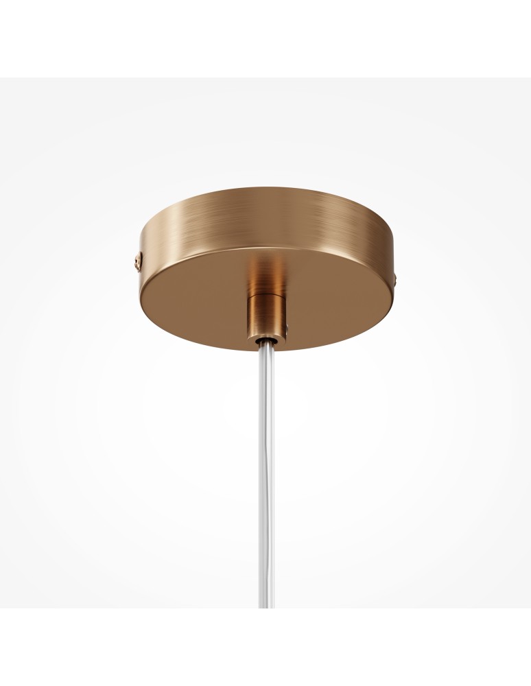 Maytoni Basic form Lampa Wisząca Szklana 1xG9 20W Złoty MOD521PL-01G3