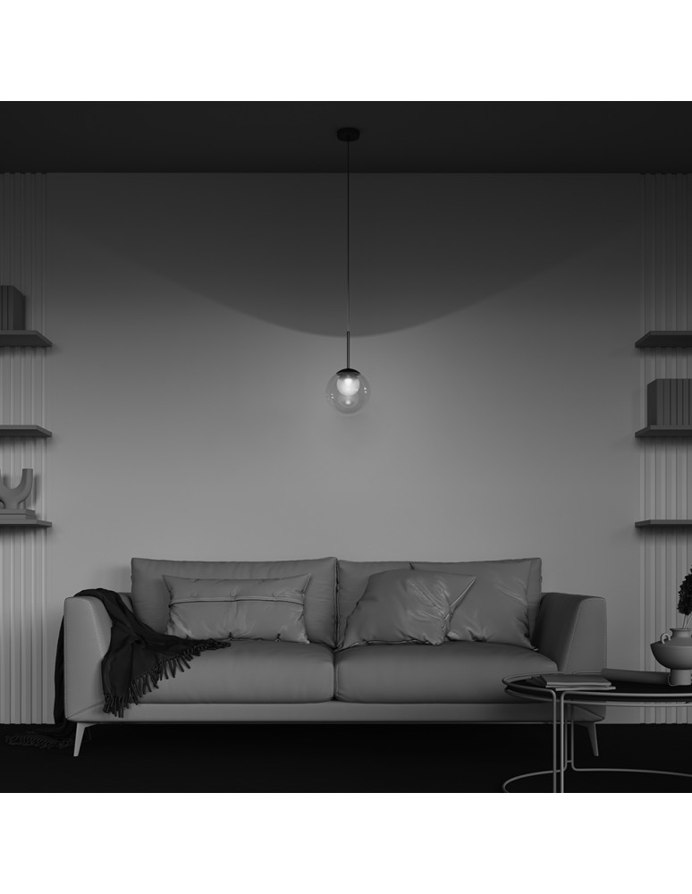 Maytoni Basic form Lampa Wisząca Szklana 1xG9 20W Złoty MOD521PL-01G3
