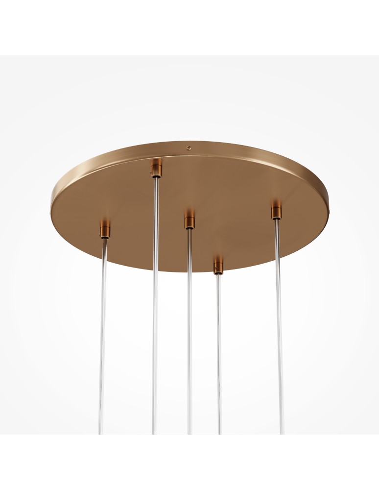Maytoni Basic form Lampa Wisząca Szklana 5xG9 20W Złoty MOD521PL-05G