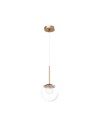 Maytoni Basic form Lampa Wisząca Szklana 1xG9 20W Złoty MOD521PL-01G1