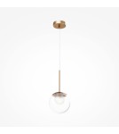 Lampy wiszące - Maytoni Basic form Lampa Wisząca Szklana 1xG9 20W Złoty MOD521PL-01G1 - product 5