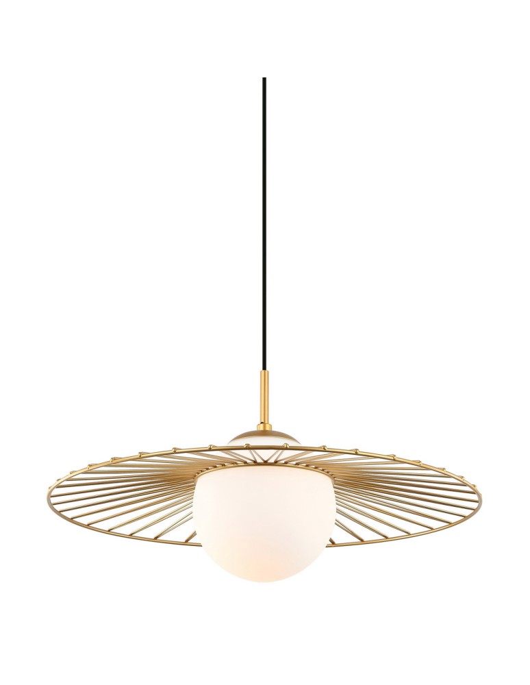 Lampy wiszące loftowe - ITALUX Sally Złoty Wisząca 1xE27 40W MDM-4003/1 GD - produkt kolory-swiatla.pl 1