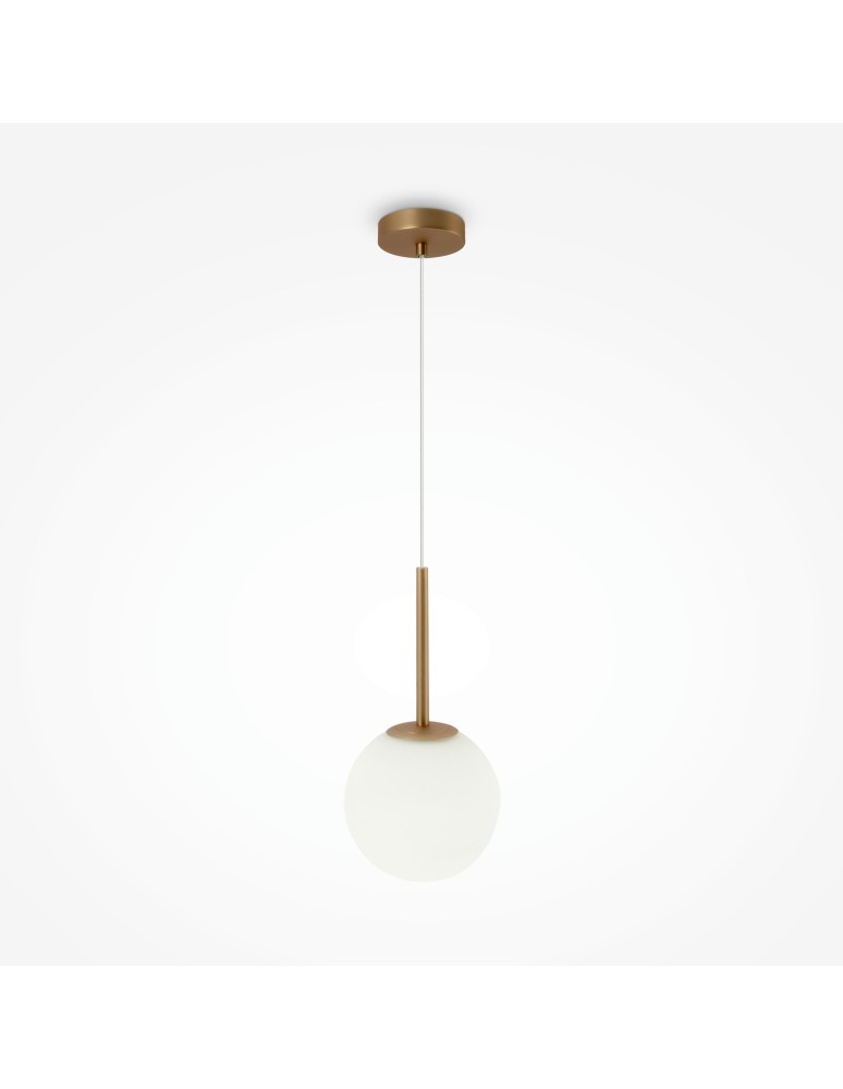 Maytoni Basic form Lampa Wisząca Szklana Kula 1xE14 40W Złoty MOD321PL-01G2
