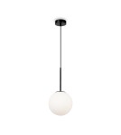 Lampy wiszące - Maytoni Basic form Lampa Wisząca Szklana Kula 1xE14 40W Czarny MOD321PL-01B1 - product 1