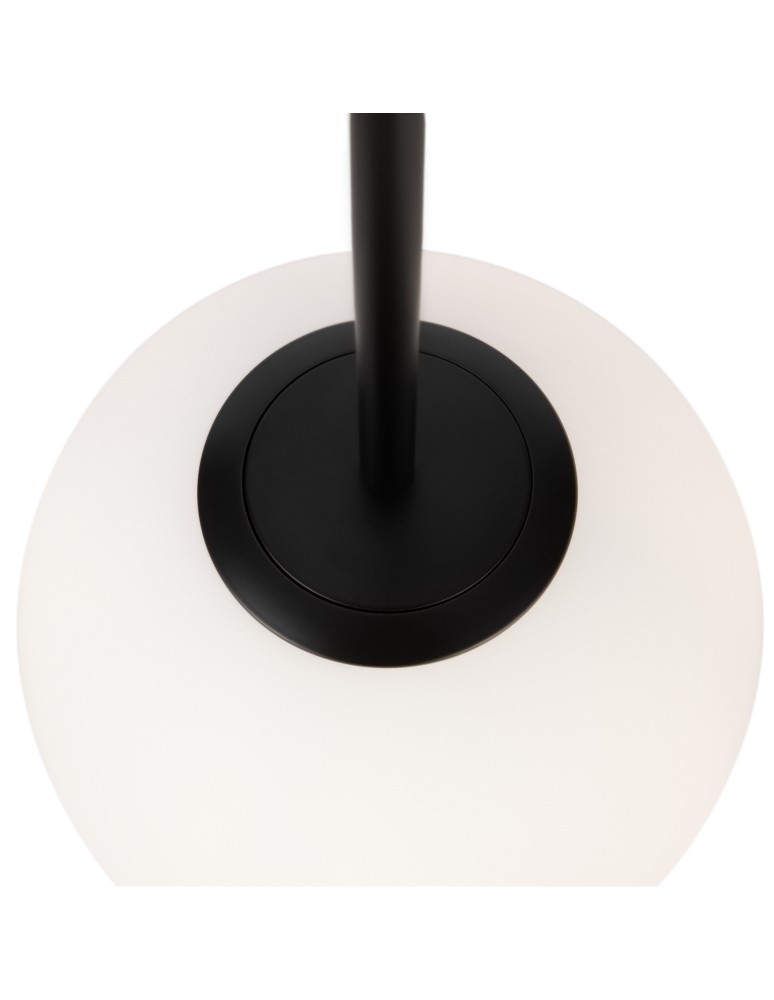 Maytoni Basic form Lampa Wisząca Szklana Kula 1xE14 40W Czarny MOD321PL-01B1