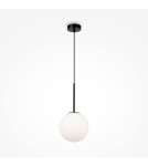 Lampy wiszące - Maytoni Basic form Lampa Wisząca Szklana Kula 1xE14 40W Czarny MOD321PL-01B1 - product 4