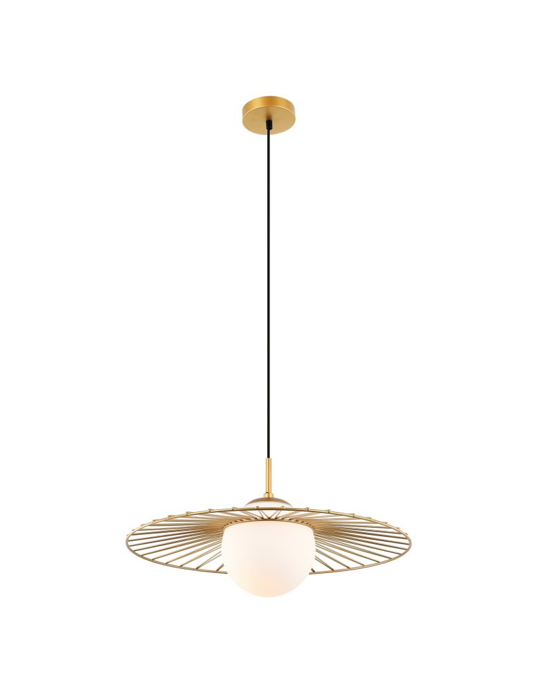 Lampy wiszące loftowe - ITALUX Sally Złoty Wisząca 1xE27 40W MDM-4003/1 GD - product kolory-swiatla.pl 2