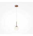 Maytoni Basic form Lampa Wisząca Szklana Kula 1xE14 40W Złoty MOD321PL-01G1 Maytoni Basic form Lampa Wisząca Szklana Kula 1xE14 40W Złoty MOD321PL-01G1