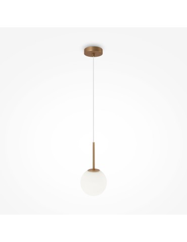 Maytoni Basic form Lampa Wisząca Szklana Kula 1xE14 40W Złoty MOD321PL-01G1
