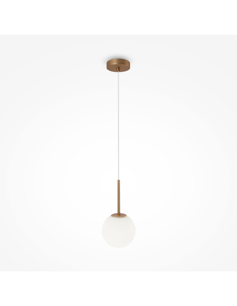 Maytoni Basic form Lampa Wisząca Szklana Kula 1xE14 40W Złoty MOD321PL-01G1 Maytoni Basic form Lampa Wisząca Szklana Kula 1xE14 40W Złoty MOD321PL-01G1