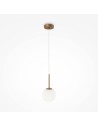 Maytoni Basic form Lampa Wisząca Szklana Kula 1xE14 40W Złoty MOD321PL-01G1 Maytoni Basic form Lampa Wisząca Szklana Kula 1xE14 40W Złoty MOD321PL-01G1