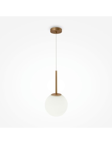 Maytoni Basic form Lampa Wisząca Szklana Kula 1xE14 40W Złoty MOD321PL-01G3