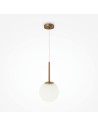 Maytoni Basic form Lampa Wisząca Szklana Kula 1xE14 40W Złoty MOD321PL-01G3