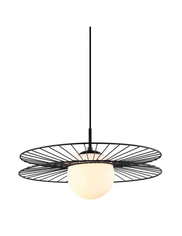 Lampy wiszące loftowe - ITALUX Sandy Czarny Wisząca 1xE27 40W MDM-4002/1 BK - produkt kolory-swiatla.pl 1