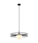 Lampy wiszące loftowe - ITALUX Sandy Czarny Wisząca 1xE27 40W MDM-4002/1 BK - product 2