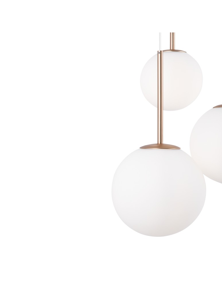 Maytoni Basic form Lampa Wisząca Szklane Kule 3xE14 40W Złoty MOD321PL-03G