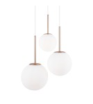 Lampy wiszące - Maytoni Basic form Lampa Wisząca Szklane Kule 3xE14 40W Złoty MOD321PL-03G - product 5