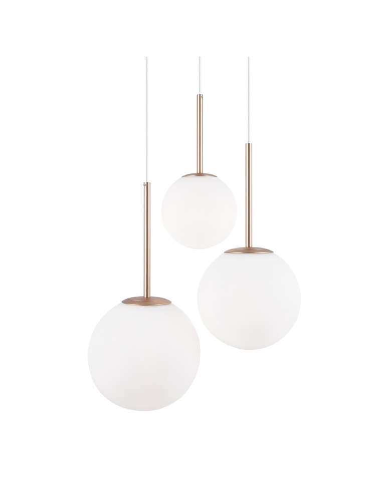 Maytoni Basic form Lampa Wisząca Szklane Kule 3xE14 40W Złoty MOD321PL-03G