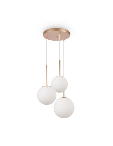 Maytoni Basic form Lampa Wisząca Szklane Kule 3xE14 40W Złoty MOD321PL-03G1
