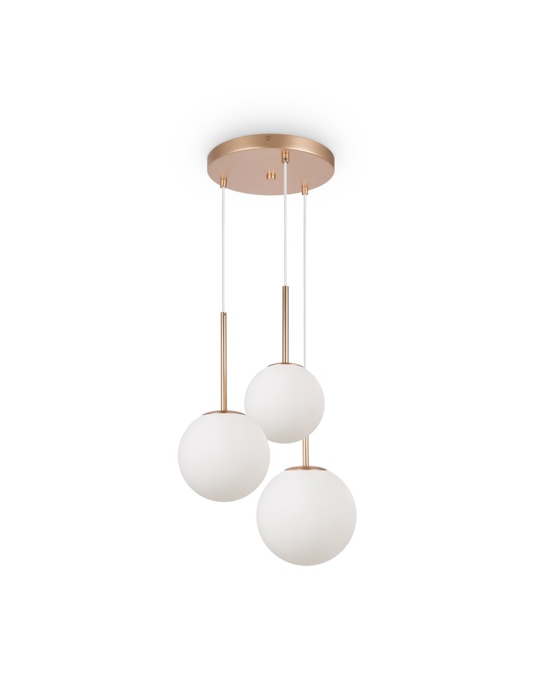 Maytoni Basic form Lampa Wisząca Szklane Kule 3xE14 40W Złoty MOD321PL-03G1