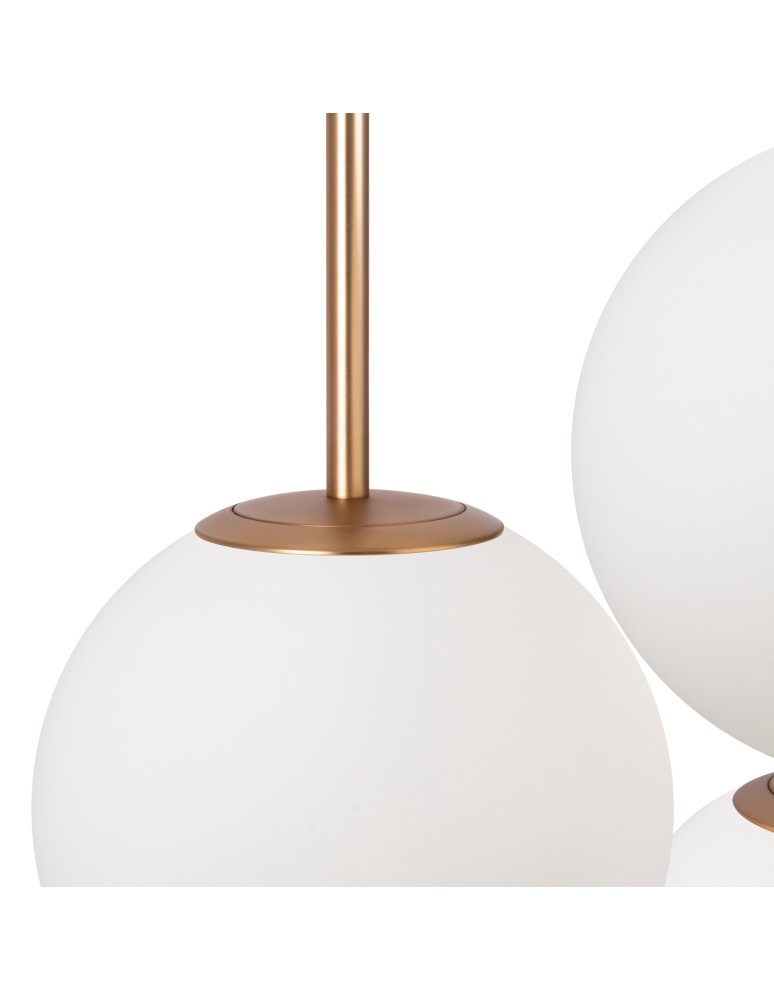 Maytoni Basic form Lampa Wisząca Szklane Kule 3xE14 40W Złoty MOD321PL-03G1