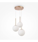 Lampy wiszące - Maytoni Basic form Lampa Wisząca Szklane Kule 3xE14 40W Złoty MOD321PL-03G1 - product 4