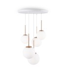 Lampy wiszące - Maytoni Basic form Lampa Wisząca Szklane Kule 5xE14 40W Złoty MOD321PL-05G - product 3