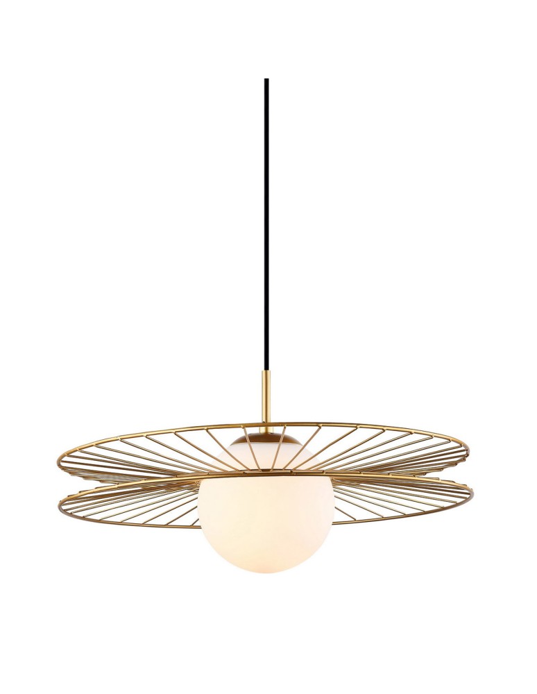 Lampy wiszące loftowe - ITALUX Sandy Złoty Wisząca 1xE27 40W MDM-4002/1 GD - product kolory-swiatla.pl 2