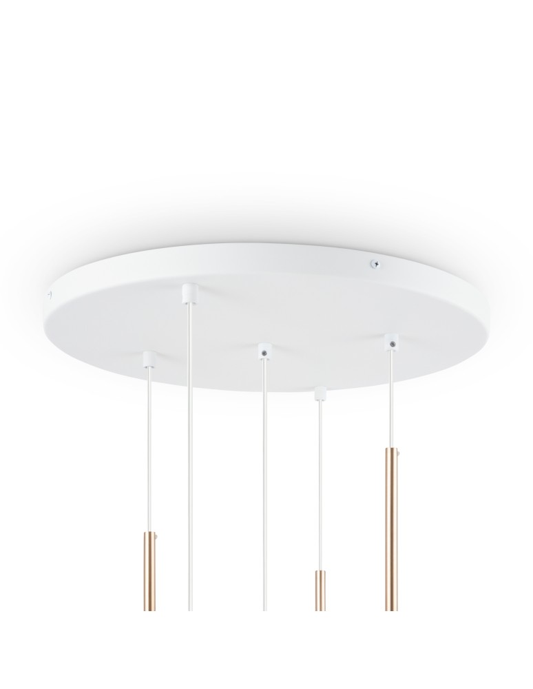 Maytoni Basic form Lampa Wisząca Szklane Kule 5xE14 40W Złoty MOD321PL-05G