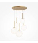 Maytoni Basic form Lampa Wisząca Szklane Kule 5xE14 40W Złoty MOD321PL-05G1 Maytoni Basic form Lampa Wisząca Szklane Kule 5xE14 40W Złoty MOD321PL-05G1