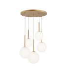Maytoni Basic form Lampa Wisząca Szklane Kule 5xE14 40W Złoty MOD321PL-05G1 Maytoni Basic form Lampa Wisząca Szklane Kule 5xE14 40W Złoty MOD321PL-05G1