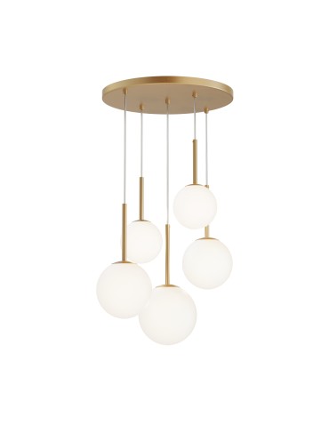 Maytoni Basic form Lampa Wisząca Szklane Kule 5xE14 40W Złoty MOD321PL-05G1 - produkt 2