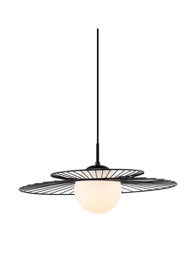 Lampy wiszące loftowe - ITALUX Sarah Czarny Wisząca 1xE27 40W MDM-4000/1 BK - produkt kolory-swiatla.pl 1