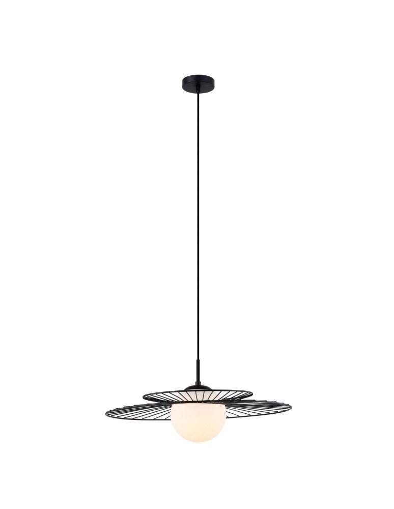 Lampy wiszące loftowe - ITALUX Sarah Czarny Wisząca 1xE27 40W MDM-4000/1 BK - product kolory-swiatla.pl 2