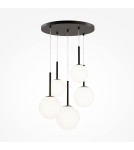 Maytoni Basic form Lampa Wisząca Szklane Kule 5xE14 40W Czarny MOD321PL-05B Maytoni Basic form Lampa Wisząca Szklane Kule 5xE14 40W Czarny MOD321PL-05B