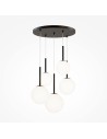 Maytoni Basic form Lampa Wisząca Szklane Kule 5xE14 40W Czarny MOD321PL-05B Maytoni Basic form Lampa Wisząca Szklane Kule 5xE14 40W Czarny MOD321PL-05B