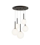 Maytoni Basic form Lampa Wisząca Szklane Kule 5xE14 40W Czarny MOD321PL-05B Maytoni Basic form Lampa Wisząca Szklane Kule 5xE14 40W Czarny MOD321PL-05B