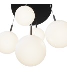 Maytoni Basic form Lampa Wisząca Szklane Kule 5xE14 40W Czarny MOD321PL-05B Maytoni Basic form Lampa Wisząca Szklane Kule 5xE14 40W Czarny MOD321PL-05B