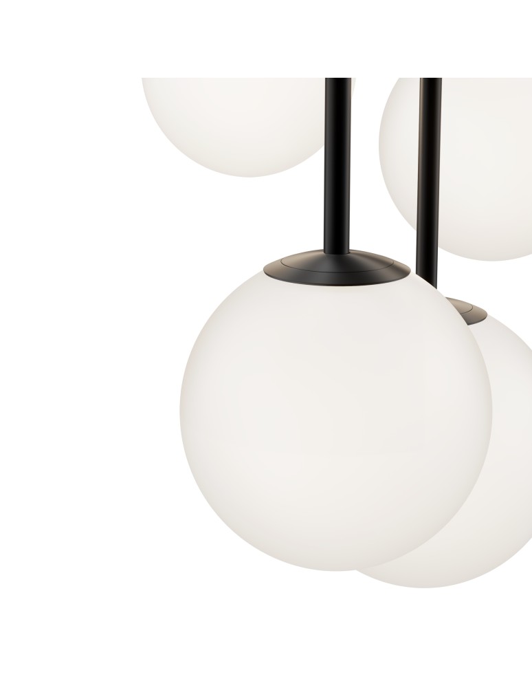 Maytoni Basic form Lampa Wisząca Szklane Kule 5xE14 40W Czarny MOD321PL-05B Maytoni Basic form Lampa Wisząca Szklane Kule 5xE14 40W Czarny MOD321PL-05B