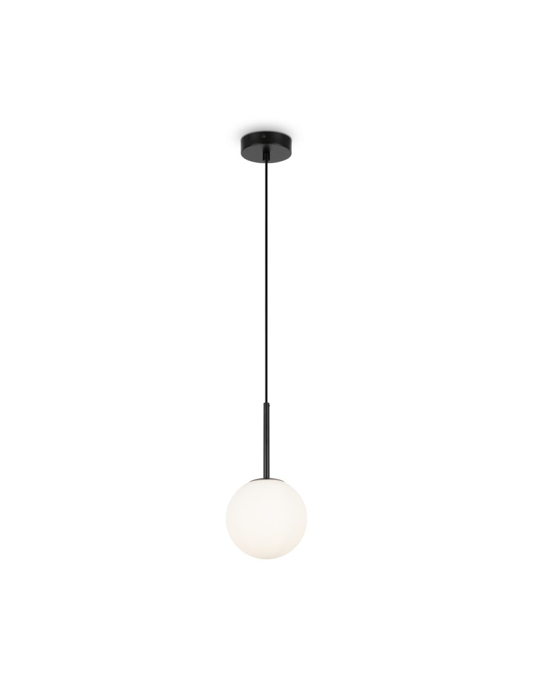 Maytoni Basic form Lampa Wisząca Szklana Kula 1xE14 40W Czarny MOD321PL-01B Maytoni Basic form Lampa Wisząca Szklana Kula 1xE14 40W Czarny MOD321PL-01B