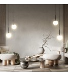 Maytoni Basic form Lampa Wisząca Szklana Kula 1xE14 40W Czarny MOD321PL-01B Maytoni Basic form Lampa Wisząca Szklana Kula 1xE14 40W Czarny MOD321PL-01B