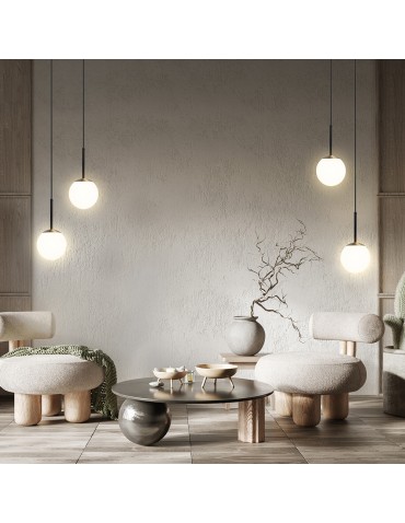 Maytoni Basic form Lampa Wisząca Szklana Kula 1xE14 40W Czarny MOD321PL-01B - produkt 2
