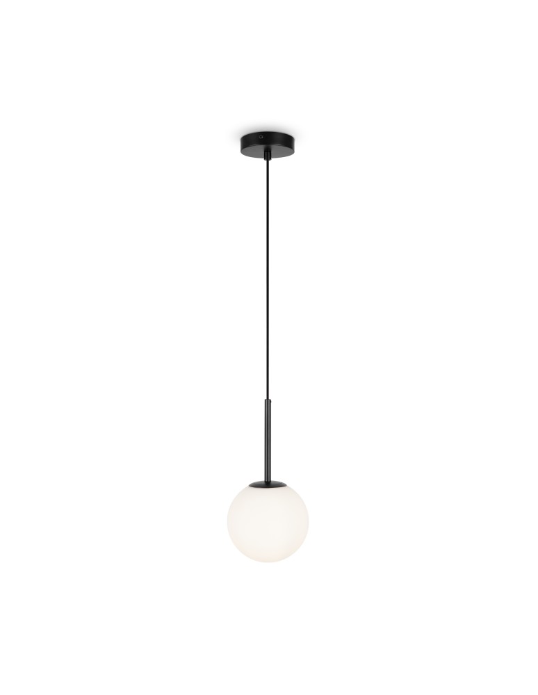 Maytoni Basic form Lampa Wisząca Szklana Kula 1xE14 40W Czarny MOD321PL-01B Maytoni Basic form Lampa Wisząca Szklana Kula 1xE14 40W Czarny MOD321PL-01B