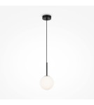 Maytoni Basic form Lampa Wisząca Szklana Kula 1xE14 40W Czarny MOD321PL-01B Maytoni Basic form Lampa Wisząca Szklana Kula 1xE14 40W Czarny MOD321PL-01B