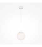 Lampy wiszące - Maytoni Basic form Lampa Wisząca Szklana Kula 1xE14 40W Biały MOD321PL-01W1 - product 1