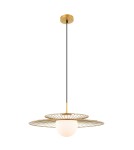 Lampy wiszące loftowe - ITALUX Sarah Złoty Wisząca 1xE27 40W MDM-4000/1 GD - product 2